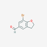 Structure of 7-BROMO-2,3-DIHYDRO-1-BENZOFURAN-5-CARBOXALDEHYDE