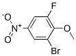 Structure of 2-BROMO-6-FLUORO-4-NITROANISOLE
