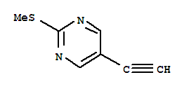 Structure of Pyrimidine,5-ethynyl-2-(methylthio)-