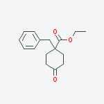 Ethyl 1-benzyl-4-oxocyclohexanecarboxylate结构式