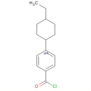 Structure of Benzoyl chloride, 4-(4-ethylcyclohexyl)-, trans-
