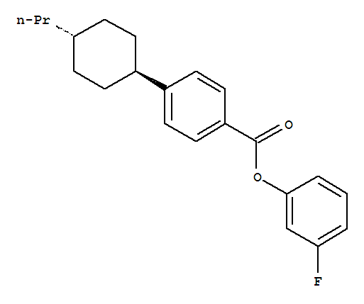 Structure of 3-Fluorophenyl 4-trans-propylcyclohexylbenzoate