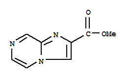 Structure of IMIDAZO[1,2-A]PYRAZINE-2-CARBOXYLIC ACID METHYL ESTER