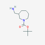 Structure of tert-butyl 3-(aminomethyl)azepane-1-carboxylate