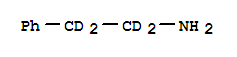 苯乙胺-1,1,2,2-D4结构式