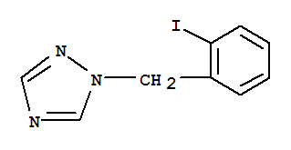 Structure of 1-(2-IODOBENZYL)-1H-1,2,4-TRIAZOLE 97+%