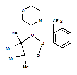 4-[2-(4,4,5,5-四甲基-1,3,2-二氧硼烷-2-基)苄基]吗啉结构式