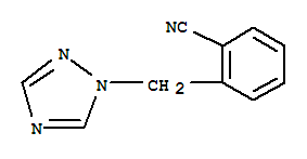 Structure of 2-(1H-1,2,4-TRIAZOL-1-YLMETHYL)BENZONITRILE