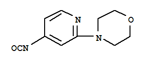 Structure of 4-(4-ISOCYANATOPYRID-2-YL)MORPHOLINE