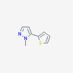 Structure of 1-methyl-5-thiophen-2-ylpyrazole