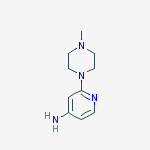 Structure of 2-(4-methyl-1-piperazinyl)-4-pyridinamine