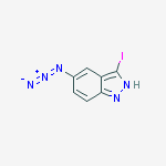 Structure of 5-azido-3-iodo-2H-indazole