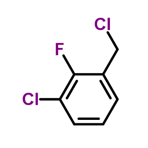 1-chloro-3-(chloromethyl)-2-fluorobenzene结构式