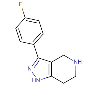 Structure of 1H-Pyrazolo[4,3-c]pyridine, 3-(4-fluorophenyl)-4,5,6,7-tetrahydro-