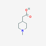 Structure of 1-Methyl-4-piperidineacetic acid