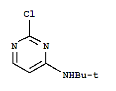 Structure of 2-Chloro-N-(1,1-dimethylethyl)-4-pyrimidinamine