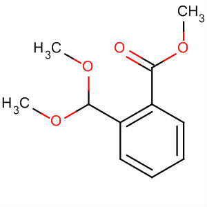 Structure of Benzoic acid, 2-(dimethoxymethyl)-, methyl ester
