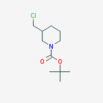 Structure of tert-Butyl 3-(chloromethyl)piperidine-1-carboxylate