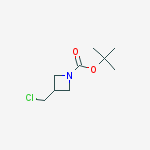 tert-Butyl 3-(chloromethyl)azetidine-1-carboxylate结构式