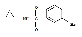 Structure of 3-BROMO-N-CYCLOPROPYLBENZENESULPHONAMIDE 98