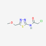 2-CHLORO-N-(5-METHOXYMETHYL-[1,3,4]THIADIAZOL-2-YL)-ACETAMIDE结构式