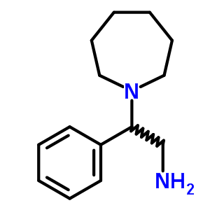 2-氮杂环庚烷-1-基-2-苯基-乙胺结构式