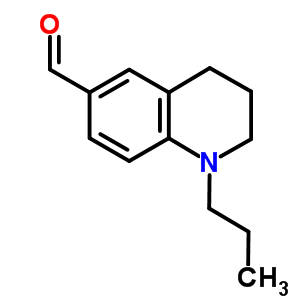 1-PROPYL-1,2,3,4-TETRAHYDRO-QUINOLINE-6-CARBALDEHYDE结构式