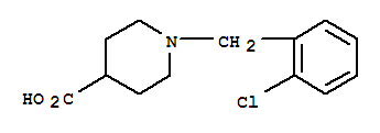 1-(2-CHLORO-BENZYL)-PIPERIDINE-4-CARBOXYLIC ACID HYDROCHLORIDE结构式