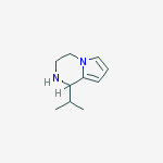 1-Isopropyl-1,2,3,4-tetrahydropyrrolo[1,2-a]pyrazine结构式