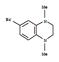 6-BROMO-1,4-DIMETHYL-1,2,3,4-TETRAHYDROQUINOXALINE结构式