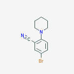 5-Bromo-2-(piperidin-1-yl)benzonitrile结构式