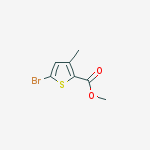 Structure of METHYL 5-BROMO-3-METHYLTHIOPHENE-2-CARBOXYLATE