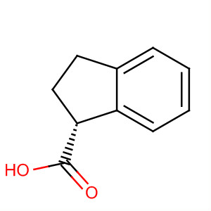 1H-Indene-1-carboxylic acid, 2,3-dihydro-, (R)-结构式
