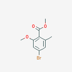 Structure of methyl 4-bromo-2-methoxy-6-methylbenzoate
