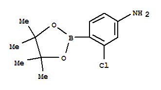 4-氨基-2-氯苯硼酸频那醇酯结构式