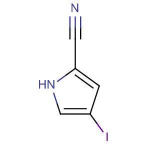 Structure of 1H-Pyrrole-2-carbonitrile, 4-iodo-
