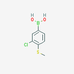 Structure of Boronic acid, B-[3-chloro-4-(methylthio)phenyl]-