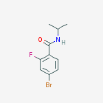 4-bromo-2-fluoro-N-propan-2-ylbenzamide结构式