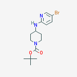 tert-butyl 4-[(5-bromopyridin-2-yl)amino]piperidine-1-carboxylate结构式