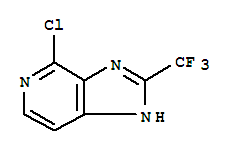 Structure of 4-chloro-2-(trifluoromethyl)-3H-imidazo[4,5-c]pyridine