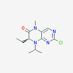 Structure of (7R)-2-Chloro-7-ethyl-7,8-dihydro-5-methyl-8-(1-methylethyl)-6(5H)-pteridinone
