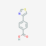 4-thiazol-4-ylbenzoic acid结构式