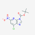 Structure of 3H-IMidazo[4,5-b]pyridine-3-carboxylic acid, 7-chloro-5-nitro-, 1,1-diMethylethyl ester