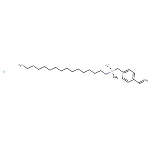 Structure of Benzenemethanaminium, 4-ethenyl-N-hexadecyl-N,N-dimethyl-,chloride