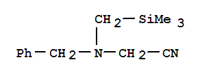 N-benzyl-N-(trimethylsilylmethyl)aminoacetonitrile结构式