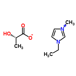 Structure of 1-Ethyl-3-methylimidazolium L-(+)-lactat