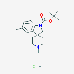 Structure of tert-butyl 5-methylspiro[indoline-3,4'-piperidine]-1-carboxylate hydrochloride