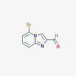 Structure of 5-BROMOIMIDAZO[1,2-A]PYRIDINE-2-CARBALDEHYDE