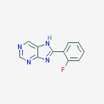 Structure of 8-(2-fluorophenyl)-7H-purine