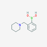 Structure of [2-(Piperidin-1-ylmethyl)phenyl]boronic acid